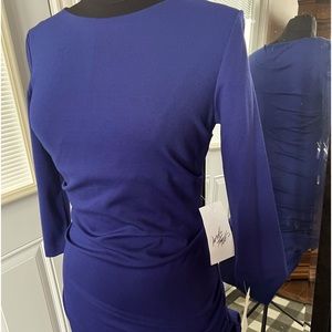 Nicole Miller ruched dress.